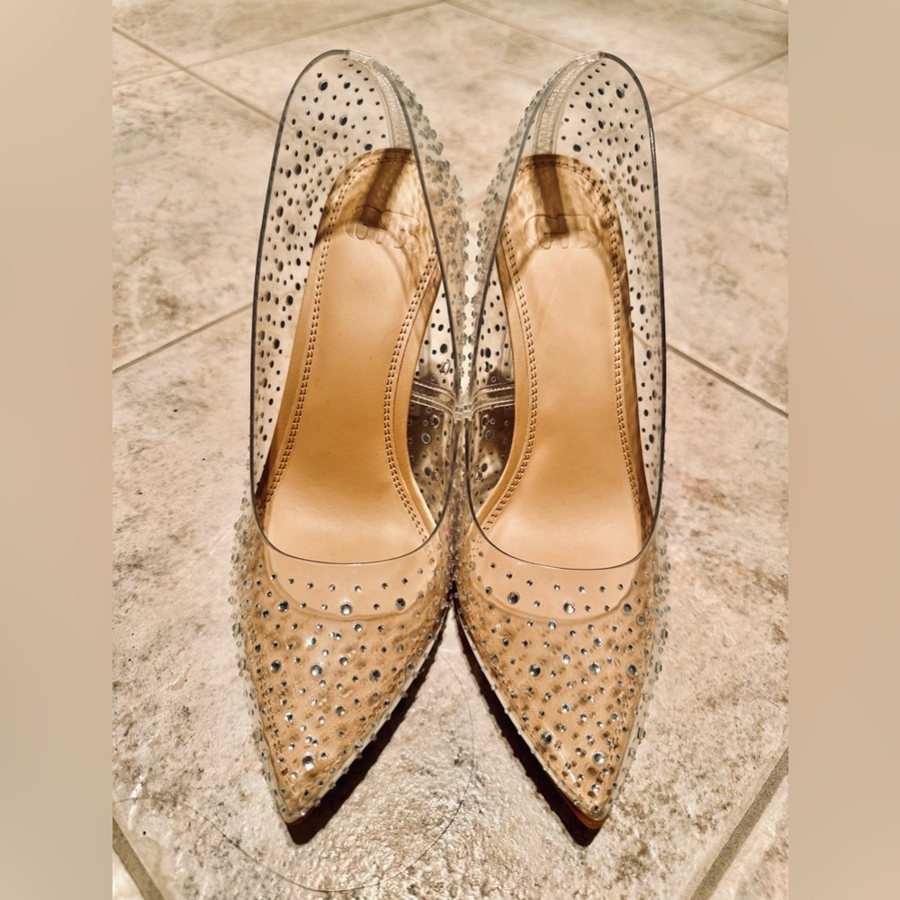 Gianni Binni Crystal Stiletto Pumps